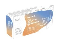 Briyo Gut Guardian Gut Health Support - 60 Billion CFU Probiotics, Prebiotics, Digestive Enzymes, and Herbs for Digestion & Immune Health - Relieves Constipation, Diarrhea, Gas & Bloating