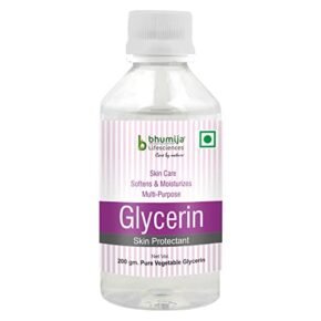 Bhumija Lifesciences Pure Vegetable Glycerine for Face | 100% Natural Unscented Glycerine, Food Grade, Chemical-Free | Liquid Moisturizing Beauty Skin Care | Cake Fondant