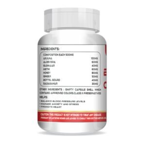 NutrinoPlus Blood Pressure Care Capsule Helps in Natural Support for Heart Health and Stress Management" (60 Capsules) - Image 3