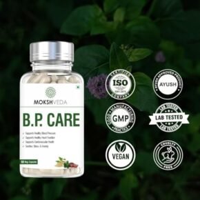 MOKSHVEDA BP Control for Blood pressure, Ayurvedic Medicine, Hypertension Management - Pack 4, 60 Vegetarian Capsules (1) - Image 2