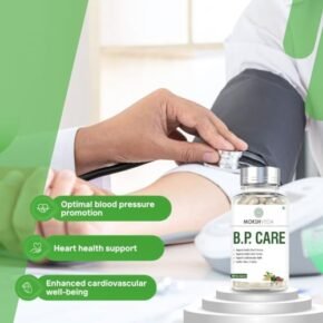 MOKSHVEDA BP Control for Blood pressure, Ayurvedic Medicine, Hypertension Management - Pack 4, 60 Vegetarian Capsules (1)