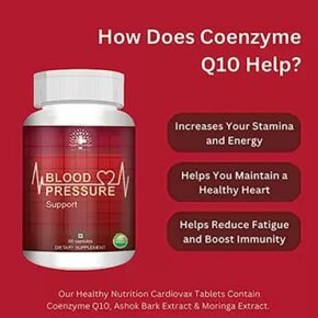 Healthy Nutrition - Just for the Health of it Blood Pressure Management Supplemet for Men & Women with Arjuna Extract & Moringa Extract-Veg 60 Capsules for Heart Health Support- Pack of1 - Image 2