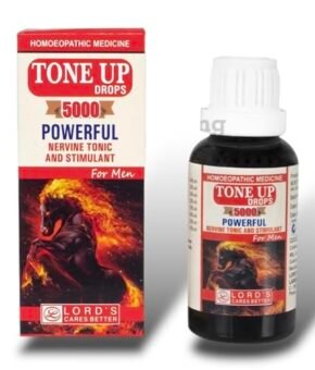 Homoeo37 Lords Tone Up 5000 Homeopathy Medicine - 1 BOTTLE - 1 MONTH PACK