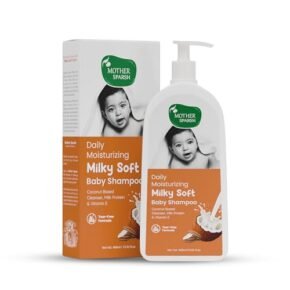 Mother Sparsh Milky Soft Baby Shampoo - 400ml | For Daily Moisturizing | Tear Free Formula With Milk Protein, Vitamin E & Coconut Oil