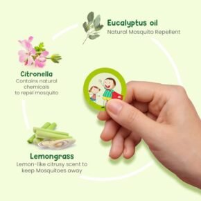 Mother Sparsh 100% All Natural Mosquito Repellent Patches for Babies with 12hr. Protection | With Citronella, Lemongrass & Eucalyptus Oil Protects from Dengue, Malaria, Chikunguniya (24 Patches) - Image 4