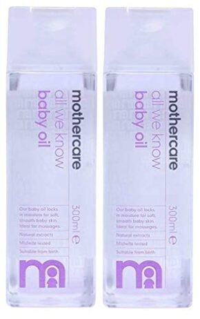 Mothercare All We Know Baby Oil (300ml, Pack of 2)