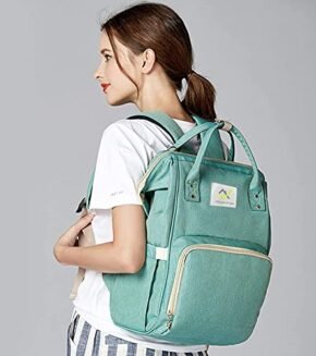 House of Quirk Baby Diaper Bag Maternity Backpack (Green) - Image 3