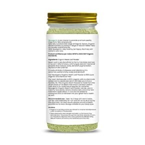 Neuwganic - Organic Neem Leaf Powder | India Organic and Usda Organic Certified | Neem Powder for Face Pack, Eating, Hair & Skin Care | 200 Gm Pack of 1 - Image 4