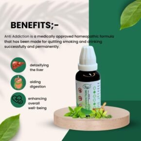 Anti Addiction Drop| De-Addiction Drop | Nasha Killer | Completely Herbal Medicine | Nasha Free | Addiction Killer | Ayurvedic and Effective | No Side Effects (pack of 1)