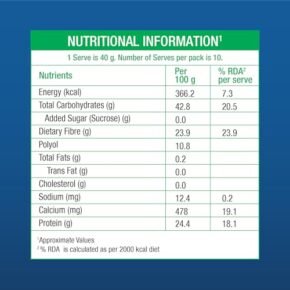 DiabeSmart Sugar Care Plus for Diabetes Management 400g| 90% Low Fat, High Fiber & High Protein| Low GI Sugar Free Diabetic Protein Powder| Adult Nutrition Drink| Vanilla - Image 4