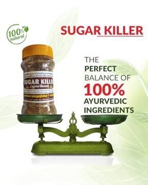 Sugar Killer Ayurvedic Diabete Control Powder | Maintains Digestion & Cholesterol Level | Ease Tingling Of Hands & Feet | Multi Vitamin Neem, Amla Powder | Pack of 1 (100gm)