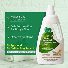 Mother Sparsh Plant Powered Baby Laundry Liquid Detergent With Bio - Enzymes and Eucalyptus Oil | Without Dyes & Optical Brighteners -1 Litre - Image 3