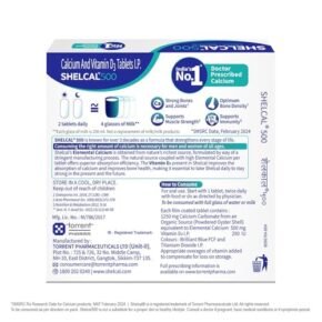 Shelcal-500 - Strip of 15 Tablets - Image 4