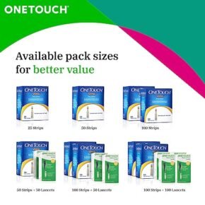 OneTouch Verio Test Strips | Pack of 25 Strips | Blood Sugar Test Machine Testing Strips | Global Iconic Brand | For use with OneTouch Verio Flex Glucometer - Image 3