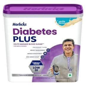 Horlicks Diabetes Plus, Vanilla, 1kg Container | Helps Manage Blood Sugar From Day 1