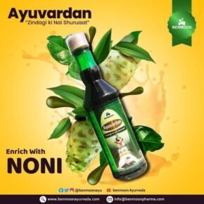 Benmoon Ayuvardan – Herbal Tonic with Noni & 14 Essential Herbs – Supports Energy & Wellness - 500 ml - Image 2
