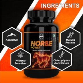 Herbal Horse Power Capsules - Natural Supplement for Men Health | Ashwagandha, Safed Musli, Gokshura & Shilajit | Ayurvedic Medicine Supports Stamina & Immunity (60 Capsules, 60) - Image 5