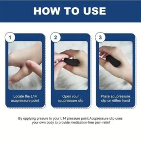 Flixify Sugar Control LI4 Acupressure Point Clip | Headache, Migraine &Tension Relief | Light Weight Headache Relief &Tension Relief (Pack of 2) - Image 5