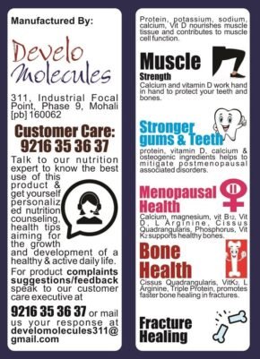 Develo Calcium & Protein Powder for Bone Health & Fracture Healing - 1 kg (Chocolate) - Image 6