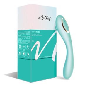 MsChief Virtuoso Vibrator With Air Pulse Stimulator - Turquoise 1's