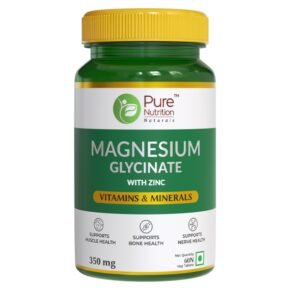 Pure Nutrition Magnesium Glycinate with Zinc 350 mg Veg Tablet 60's - Image 2