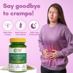 Pure Nutrition Magnesium Glycinate with Zinc 350 mg Veg Tablet 60's - Image 3