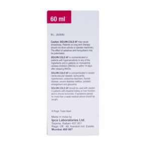 Solvin Cold AF Syrup 60ml - Image 2