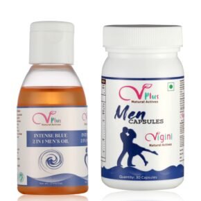 Vigini Men Capsule 30's + Intense Blue 2 in 1 Men's Oil 25 ml