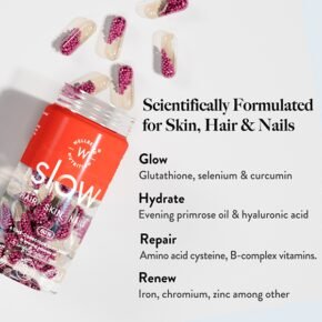 Wellbeing Nutrition Slow Skin, Hair & Nails Men & Women Glutathione, Hyaluronic acid, Biotin - Image 3